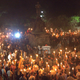 White nationalists chanting the Nazi slogan “Blood and Soil” surround students rallying on the UVA campus.